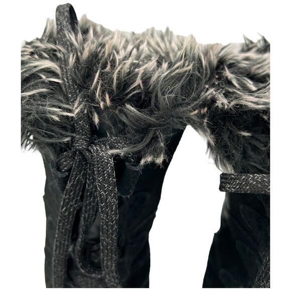 THE NORTH FACE NUPTSE PURNA BOOT WOMEN'S SHINY TNF Black A0Z3 size 9 - Picture 5 of 10